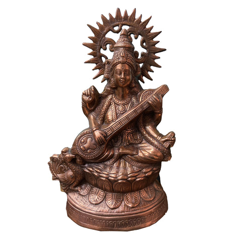 Bronze Saraswathi Devi Idol